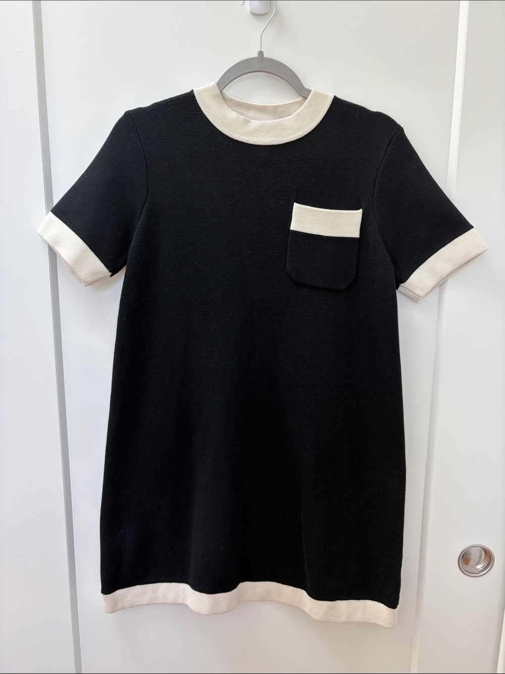 Tuckernuck Black & Cream Short-Sleeve Knit Dress